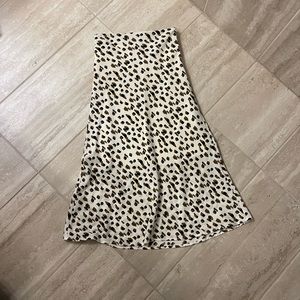 Leopard long skirt